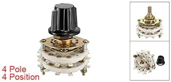 Amazon | uxcell ロータリースイッチ ロータリースイッチ